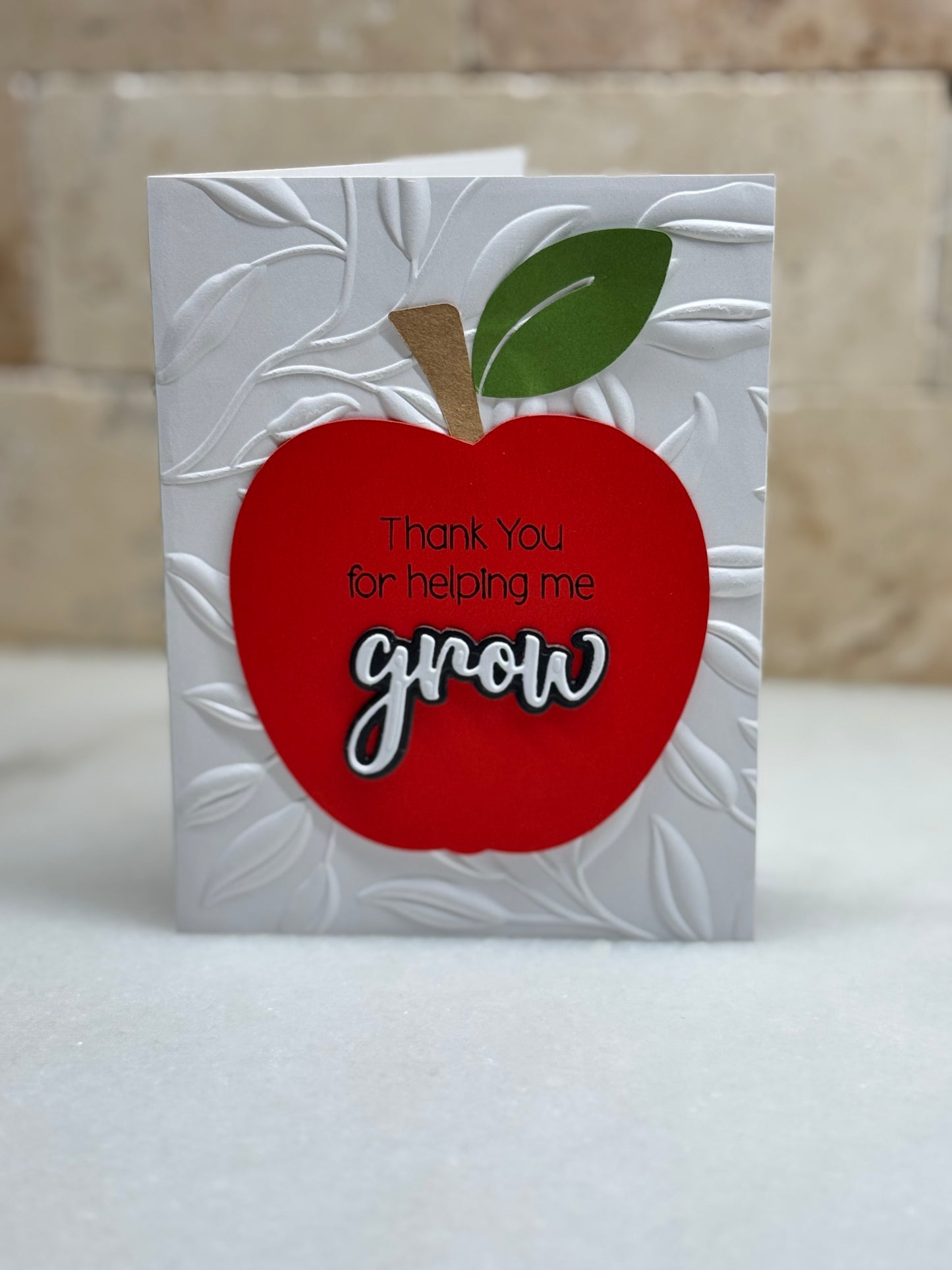 Thank U for Helping Me Grow Apple