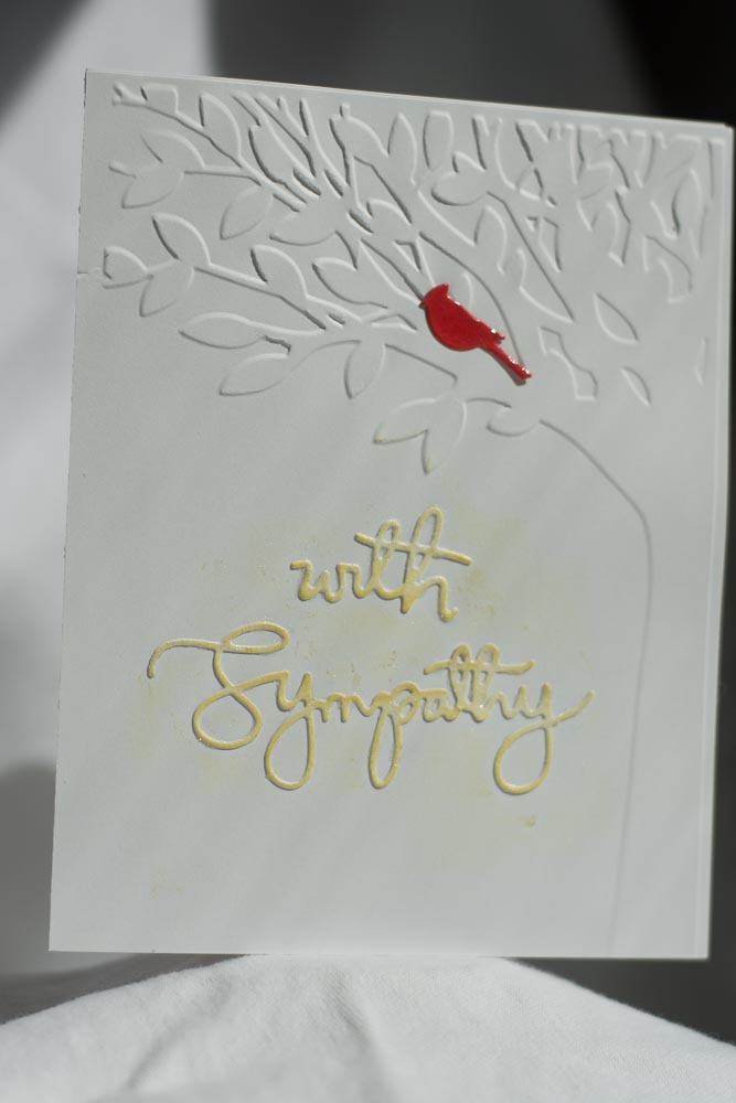 White Tree with Red Bird