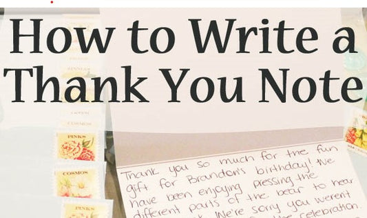 What to write in that thank you card