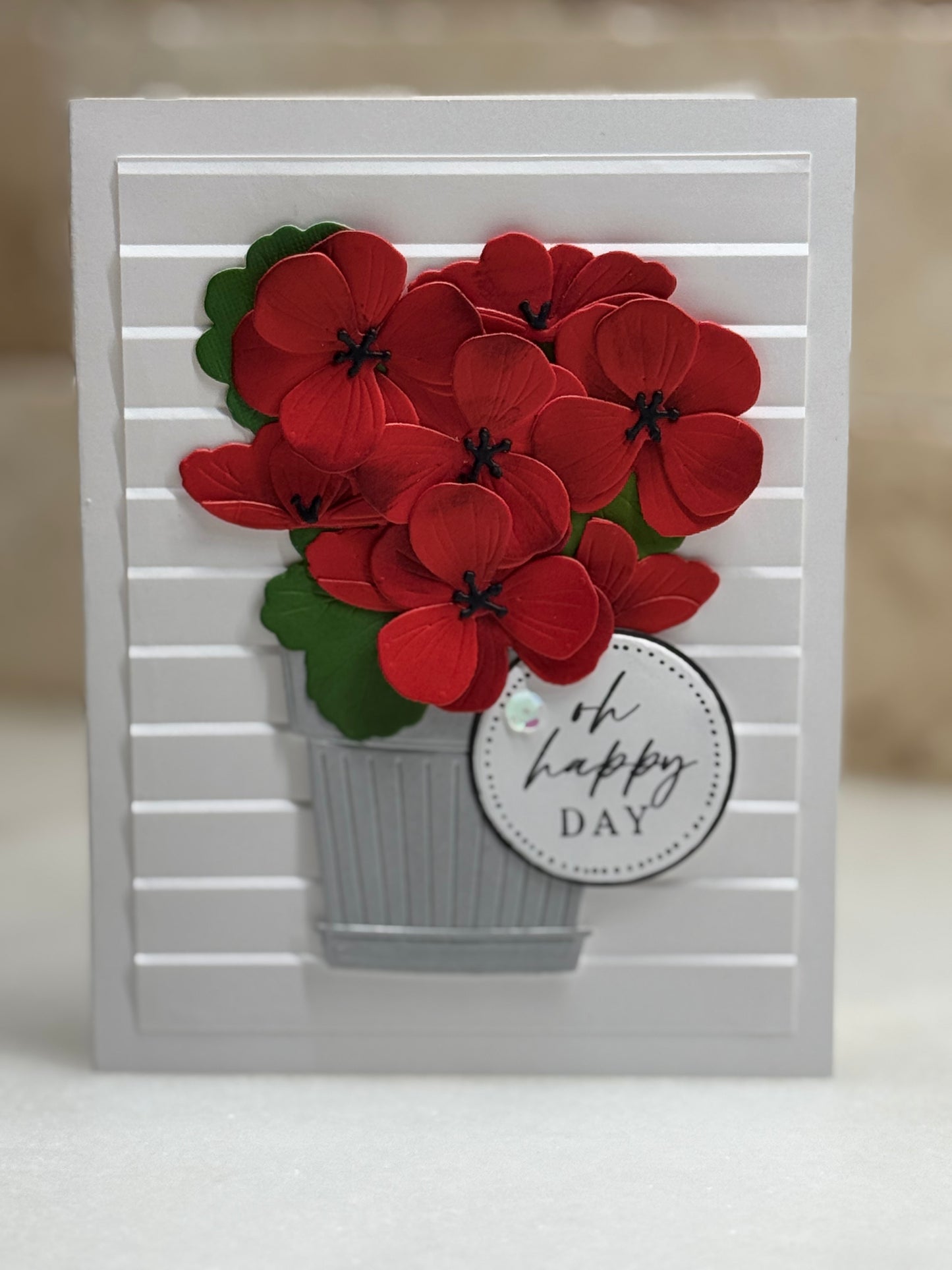 Red Geranium O Happy Day