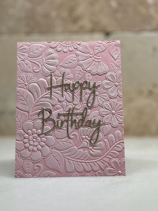 HB embossed polished pink