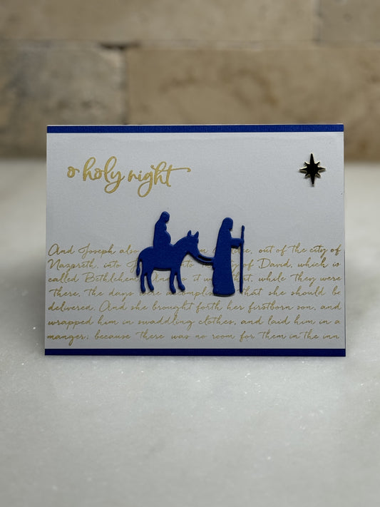 O Holy Night Blue Gold