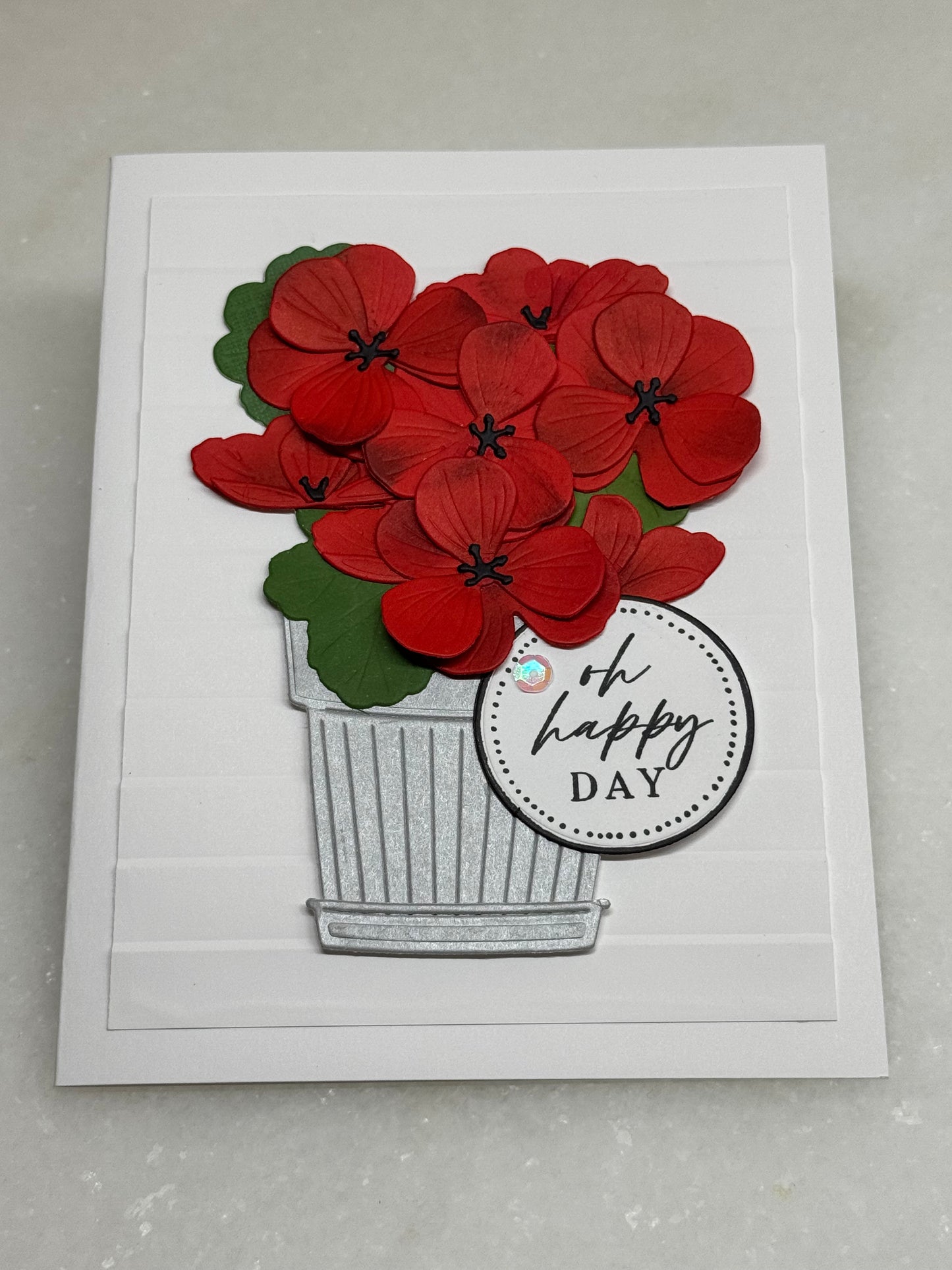 Red Geranium O Happy Day
