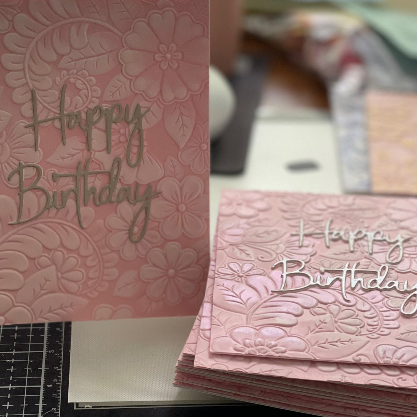 HB embossed polished pink