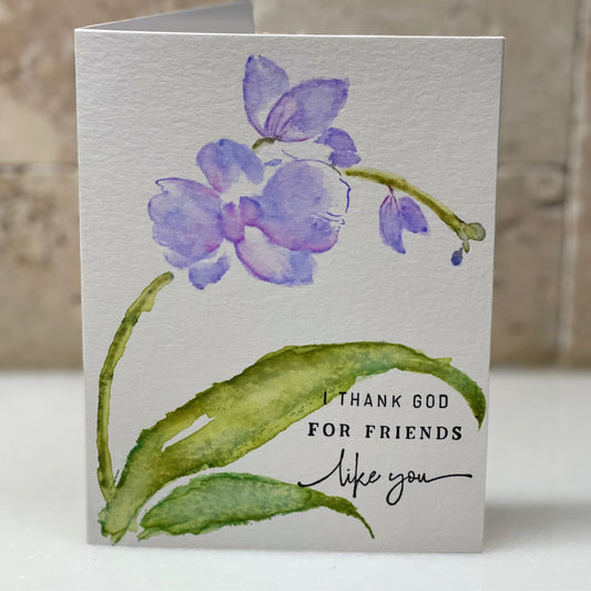 Thank God 4 friends - Orchid